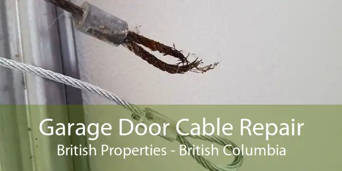 Garage Door Cable Repair British Properties - British Columbia