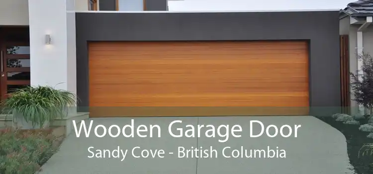 Wooden Garage Door Sandy Cove - British Columbia