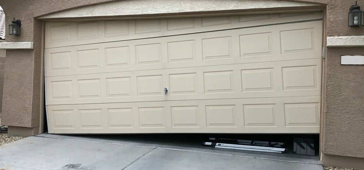 garage-door-bent-off-track-repair in West Vancouver