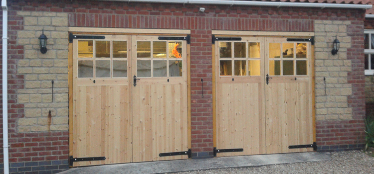 Side Hinged Wooden Garage Doors West Vancouver